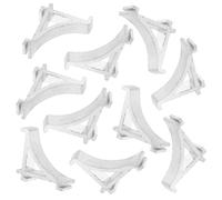 TOYZFRIENDY 10 piezas Clips para Estantes de Congelador de Aluminio Soporte Resistente para Estanterías de Frigorífico Ganchos Metálicos Duraderos para Neveras y Congeladores Pequeños
