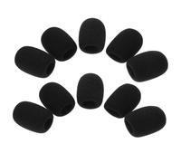 TOYZFRIENDY 10 piezas Cubiertas de Esponja para Micrófono Protector contra Viento para Micrófono de Solapa Reducción de Ruido para Conferencias Enseñanza y Eventos Fácil Instalación