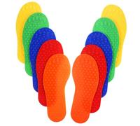 TOYZFRIENDY 10 Piezas Marcadores de Pisadas para Entrenamiento de Fútbol Colores Mixtos Antideslizantes Resistente para Canchas Indoor y Outdoor Kit Señalización Versátil para Entrenamiento