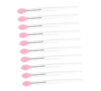 TOYZFRIENDY 10 piezas Pinceles de Silicona para Labios Aplicadores Portátiles para Maquillaje Cepillos Precisos para Brillo y Delineado Labial Ligeros y Compactos para Uso Profesional y