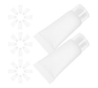 TOYZFRIENDY 100 Piezas Tubos Rellenables de Plástico 5 Ml Tapa de Rosca, 100 Unidades, Envases Vacíos Antideslizantes para Loción, Crema y Bálsamo, Ideales para Viajes y Cuidado Personal