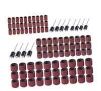 TOYZFRIENDY 102 Piezas Tambores Lijado con Bandas Abrasivas Grit y Mandriles para Taladro y Herramientas Rotativas Compatible con Uñas Madera y Vidrio