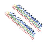 TOYZFRIENDY 12 piezas Anillas de Encuadernación Flexibles de Colores Círculos Sueltos para Cuadernos y Carpetas Espirales Plásticas Resistentes para Uso Escolar y Oficina