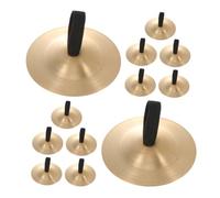 TOYZFRIENDY 12 Piezas Platillos de Dedos para Danza del Vientre Metal Dorado Instrumentos de Percusión Infantiles Ligeros Duraderos para Fiesta Aprendizaje Musical