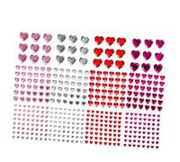 TOYZFRIENDY 12hojas Gemas Imitación de Corazón Gemas Faciales Adhesivas para Maquillaje Pegatinas de Imitación para Despedida de Soltera Joyas de Maquillaje para Ojos