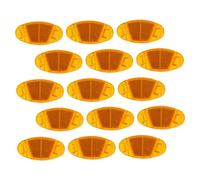 TOYZFRIENDY 16 Piezas Reflectores de Radio para Bicicleta Amarillos Luz de Advertencia Trasera y Fácil de Instalar Reflectores de Seguridad para Ruedas de Bicicleta de y Plegables
