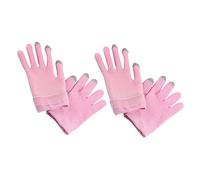 TOYZFRIENDY 2 Guantes Hidratantes de Gel para Manos de Guantes Exfoliantes y Moisturizing Spa Gloves Cuidado para Manos Secas Color Rosa