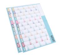 TOYZFRIENDY 2 Juegos Planificador de Pared Grande Calendario Anual Jumbo para Oficina y Hogar Póster de Programación Mensual para Estudio Familia y Trabajo