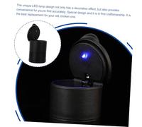TOYZFRIENDY 2 piezas Cenicero Coche Portátil con Luz LED Tapa Sellada y Base Antideslizante Resistente Altas Temperaturas Práctico Accesorio para Automóviles