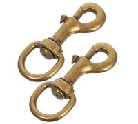 TOYZFRIENDY 2 Piezas Gancho Giratorio para Correa de Mascotas de Aleación de Zinc Resistente y Antióxido con Cierre Seguro para Perros y Gatos Accesorio Práctico para Arnés y Paseo Diario