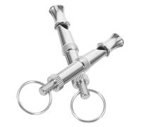 TOYZFRIENDY 2 Piezas Silbato Metálico para Perros Accesorio de Entrenamiento con Sonido Portátil y para Cachorros y Razas como Pastor Alemán y Husky Incluye Cordón para Llevar