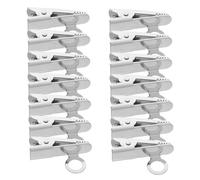 TOYZFRIENDY 20 Piezas Clip para Micrófono de Solapa Metal Ajustable para Camisas Corbatas Trajes Sujetador de Micrófono para Actores Educadores de Audio Clara y Reducción de Ruido