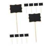 TOYZFRIENDY 20 piezas Mini Negras con Soporte para Etiquetar Alimentos y Mesas Bodas Cumpleaños y Eventos Reutilizables y Fáciles de Leer para Hostelería y Hogar