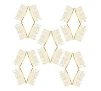 TOYZFRIENDY 20 piezas Peinetas Laterales de Metal con Dientes Accesorios Dorados para Cabello Rebelde Tocado Nupcial y Peinado Elegante para Mujer