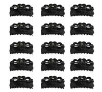 TOYZFRIENDY 20 Piezas Pinzas Pequeñas para Cabello Negro Garras Mini Antideslizantes con Fuerte Agarre para Pelucas Flequillos y Peinados Naturales Mujeres y Niñas