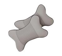 TOYZFRIENDY 2piezas Almohada Cervical De Coche Cojines De Reposacabezas Ergonómicos Forma De Hueso Suaves y Transpirables Protector De Cuello Para Viaje y Conducción Cofortable