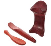 TOYZFRIENDY 3 Herramientas de Masaje Facial de Madera Natural Gua Sha, Raspador de Puntos de Acupuntura para Relajación Muscular y Bienestar Corporal, Tamaño Portátil para Spa en Casa