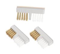 TOYZFRIENDY 3 piezas Cepillo de Limpieza para Taladro de Uñas de Alambre de Cobre Cabezal Pulidor Resistente para Eliminar Polvo y Suciedad Herramienta Duradera para Manicura Profesional y