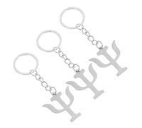 TOYZFRIENDY 3 piezas Llaveros Psicólogos de Acero Inoxidable Colgante Símbolo de Psicología Llavero Metálico Resistente y Compacto para Estudiantes Profesores y Profesionales