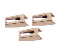 TOYZFRIENDY 3 piezas Unidades Agujas para Tocadiscos de Vinilo Repuesto Aguja Fonógrafo con Varilla de Aluminio Dorada Compatible con Reproductores de Discos para Sonido Claro y Preciso