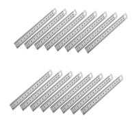 TOYZFRIENDY 30 Piezas Reglas Metálicas de Acero Inoxidable con Doble Borde Recto Compacto y Resistente para Medición Precisa Carpintería Dibujo Costura y Escolar