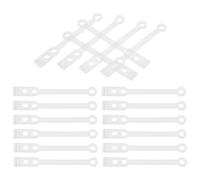 TOYZFRIENDY 35 piezas Banda Elástica Transparente para Rizar Pelo Encaracolador Flexible para Cabello Rulos Sin Calor con Diseño Seguro de Cierre Interior y Exterior