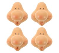TOYZFRIENDY 4 Adornos de Nariz y Expresión Facial para Manualidades de Resina, Tamaño 54x61 Mm, 4 Piezas para Decoración Creativa de Muñecos y Accesorios de Caras de Enanos