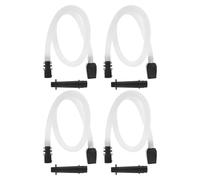 TOYZFRIENDY 4 Juegos Tubo Flexible para Melodica con Boquilla de Plástico Duradero Compatible con Teclas Accesorio de Repuesto para Instrumento Musical Portátil para Principiantes