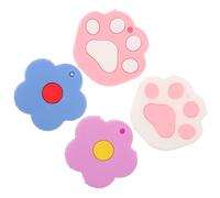 TOYZFRIENDY 4 piezas Cubiertas Silicona Llaves Llavero Decorativo Gato Protector Identificador Hogar