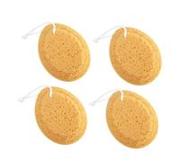 TOYZFRIENDY 4 piezas Esponjas de Baño de Algodón para Bebés Unidades Esponjas Exfoliantes Tipo Panal para Ducha sin Químicos Duraderas y Suaves para Masaje y Limpieza Corporal