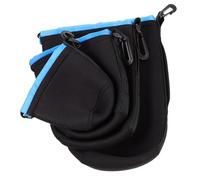 TOYZFRIENDY 4 Piezas Estuche para Lentes de Cámara de Neopreno de Fundas Protectoras para Lentes DSLR Diseño Compacto y Resistente para Exteriores Color Azul