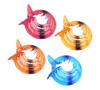 TOYZFRIENDY 4 piezas Pinzas de Pelo para Mujer de Clips de Redondos Colores Amarillo Rojo Azul y Naranja Accesorios Resistentes para Peinados Diarios y Estilo Casual