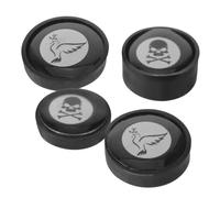 TOYZFRIENDY 4 Piezas Silenciador Magnético para Platillos y Cencerro, (1 Grande, 1 Mediano, 2 Pequeños), Accesorio de Práctica para Batería Reducción de Ruido, Almohadilla Silenciadora para