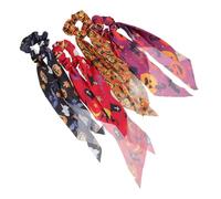 TOYZFRIENDY 4 Piezas Unidades Coleteros Elásticos Halloween Calabaza y Lazos Delicados para Mujer Recogidos
