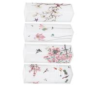 TOYZFRIENDY 4 Tubos De Lápiz Labial Vacío Estilo Chino, Plástico Durable, Diseño Cuadrado Translúcido Mate, Tamaño Compacto, Para Diy Maquillaje y Viajes, Contenedores Recargables Clásicos