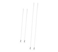 TOYZFRIENDY 4piezas Regulador De Intensidad Barra De Cortina Gancho De Aleación Varilla De Fibra De Vidrio para Persianas Verticales Accesorios para Ventanas y Puertas