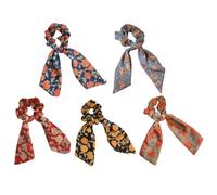 TOYZFRIENDY 5 Coleteros Pelo de Tela Creativos y Prácticos, Paquete de 5 Unidades, Diseño Delicado y Chic, Ideales para Hijas Color Aleatorio