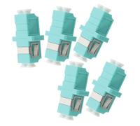 TOYZFRIENDY 5 Piezas Adaptador Fibra Óptica LC Dúplex Conector Plástico para Fibra Acoplador para Patch Cords Instalación Sencilla y Transmisión Estable