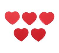 TOYZFRIENDY 5 Piezas Adorno de Antena para Coche 5 Piezas Rojo Forma de Corazón, Accesorio Exterior Divertido para SUV, Camiones y Vehículos, Fácil de Encontrar y Resistente al Sol