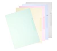 TOYZFRIENDY 5 piezas Carpetas con Clip Giratorio Portadocumentos Plásticos Antisalpicaduras para Oficina Archivo y Presentación Organizador Práctico y Resistente