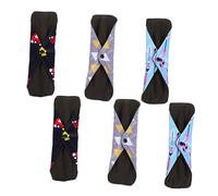 TOYZFRIENDY 6 Compresas Menstruales Reutilizables de Tela Súper Absorbentes Doble Broche y Diseño Ajustable para Uso Cómodo Diario la Menstruación Color Aleatorio Varios estilos