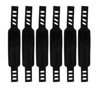 TOYZFRIENDY 6 Correas Ajustables para Pedales de Bicicleta Estática Antideslizantes de PP Negro Accesorio de Repuesto para Bicicletas Estáticas Ideales para Entrenamiento en Casa y