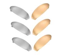 TOYZFRIENDY 6 Piezas Clips de Pelo Ovalados Franceses Metálicos para Mujer Accesorios Vintage Elegantes para Bodas Fiestas y Diario para Cabello Grueso y