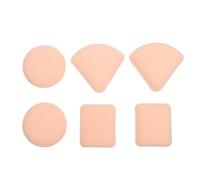 TOYZFRIENDY 6 piezas Esponjas de Maquillaje Esponja Polvo Dual Uso Seca y Húmeda para Aplicar Base y Polvos Compactos y Lavable Pack con Forma Redonda Cuadrada para Mujeres