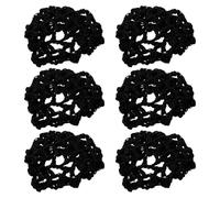 TOYZFRIENDY 6 Piezas Redes de Malla Elásticas para Moño de Ballet Cubierta Invisible y Resistente para Peinados de Danza Sujetador de Coleta para Niñas y Bailarinas