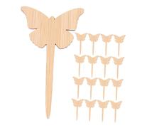 TOYZFRIENDY 60 piezas Etiquetas de Jardín de Bambú con Forma de Resistentes la Intemperie para Plantas Huertos y Flores con Superficie Blanca para Escritura Manual y Estaca Robusta para