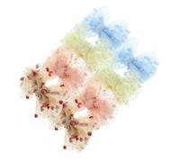 TOYZFRIENDY 8 Pinzas Pelo Lazo de Malla y Purpurina para Niñas, Accesorios Cabello de Metal y Hilo, Superficie Lisa para Fijar Peinados en Fiestas y Viajes