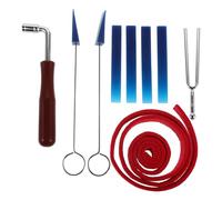 TOYZFRIENDY 9piezas Herramientas para Afinar Pianos Kit de Kit de Afinador Profesional Que Incluye Martillo de Llave de Afinación Tira de Temperamento Juego de Silenciador para Uso Estudio