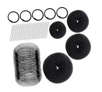 TOYZFRIENDY Accesorios Cabello Moño Maker con Pasadores para Mujer y Cintas Elásticas para Hacer Moños el Cabello para Boda y Estilos Recogidos