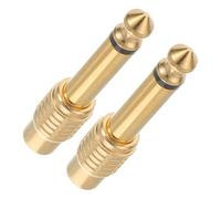 TOYZFRIENDY Adaptador de Audio Estéreo 65Mm Macho a 35Mm Hembra RCA Conector para Auriculares y Micrófono Paquete de 2 Unidades Compatible para Conciertos y Sistemas de Sonido